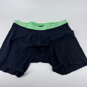 Adidas Black Boxer Briefs with Mint Green Waistband‎